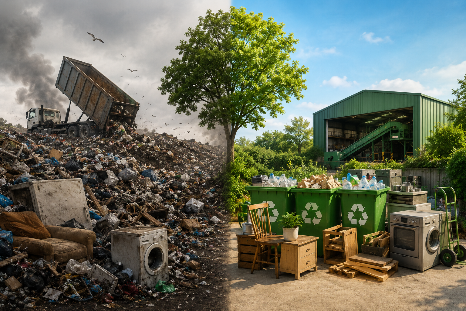 Landfill vs Recycling
